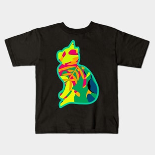 Tropical cat Kids T-Shirt